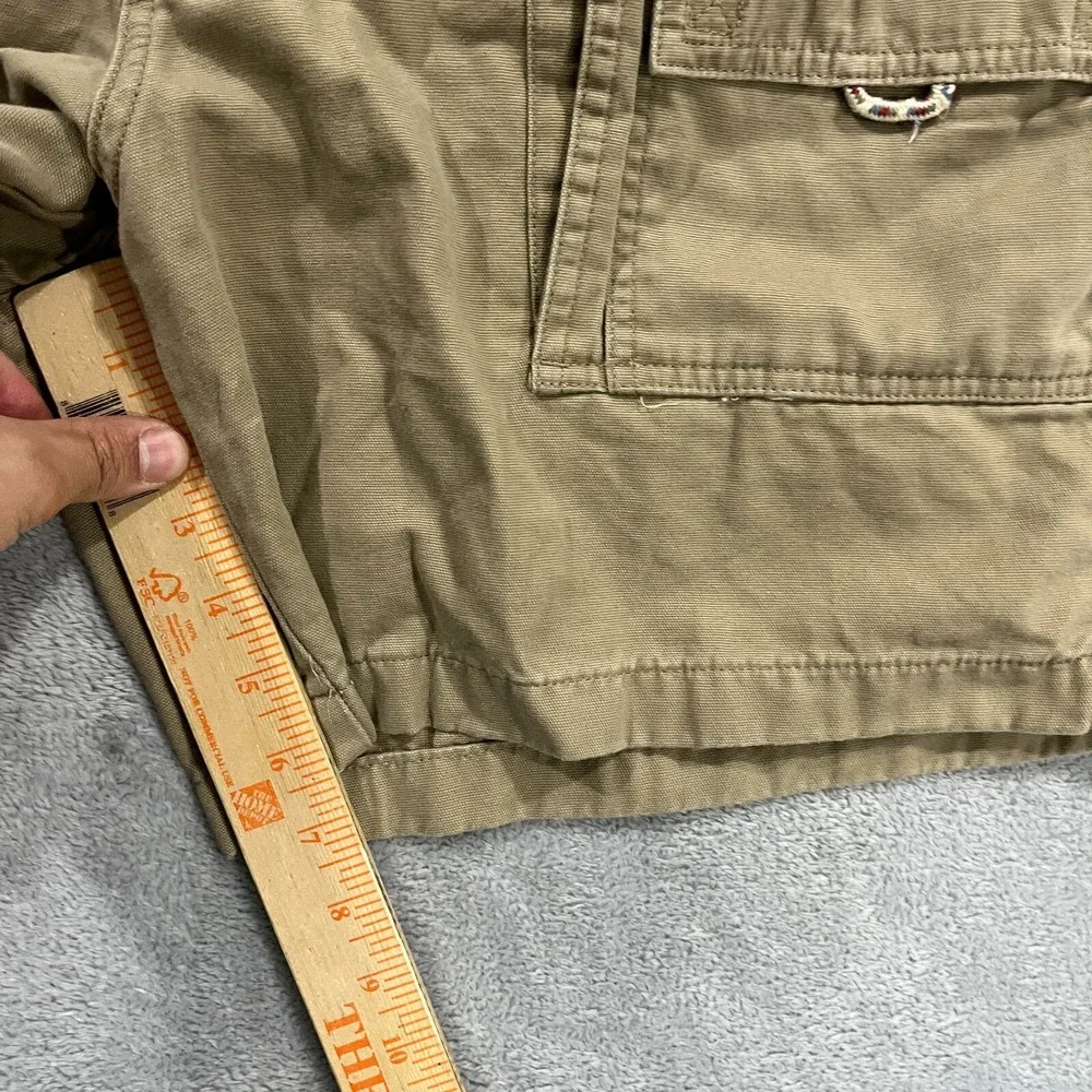 LL Bean Mens Cargo Comfort Waist Shorts 36* Khaki Outdoor 225022 Utility Y2K‎